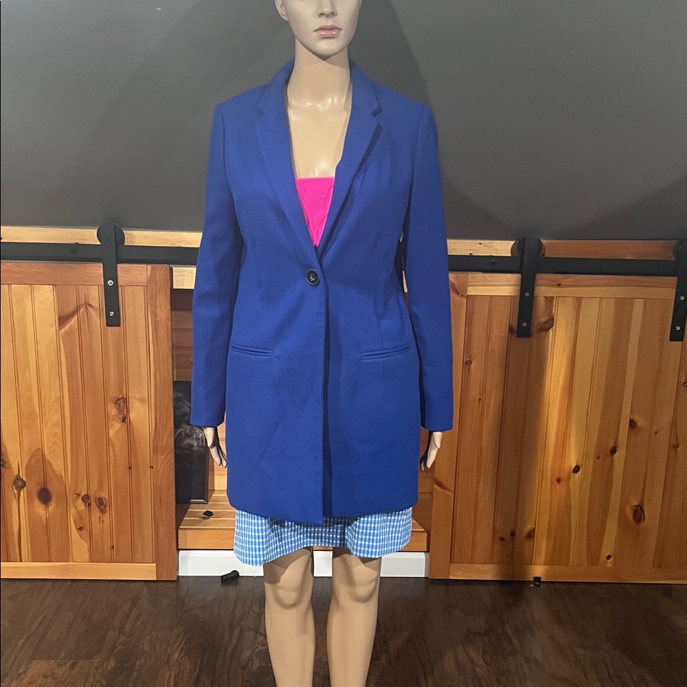 Women's Old Navy Lined Winter Coat Jacket Bright Blue Size Small S